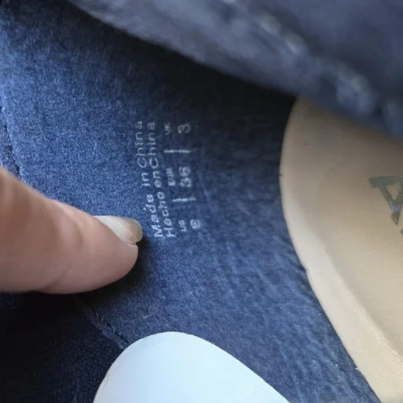 ALDO Over The Knee Thigh High Boots Blue Suede Block Heels Size 6 - Picture 6 of 7